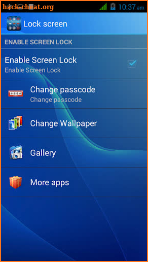 Lock screen pattern screenshot