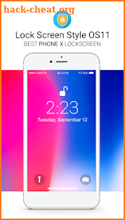 Lock Screen Phone X Style OS 11 screenshot