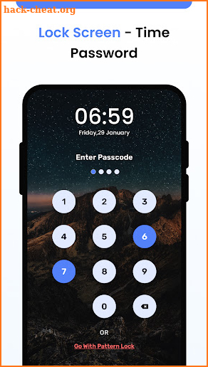 Lock Screen - Time Password screenshot