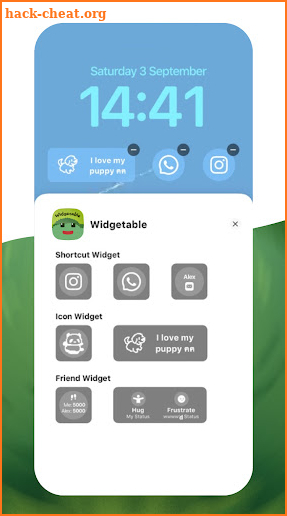 Lock Screen Widgetable Widget screenshot