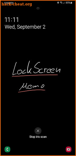 LockScreen Memo screenshot