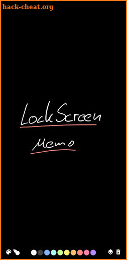LockScreen Memo screenshot