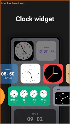 Lockscreen Weather, Clock, Memo, Album widget screenshot