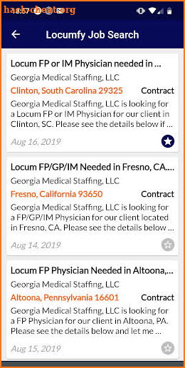 Locumfy Job Search screenshot