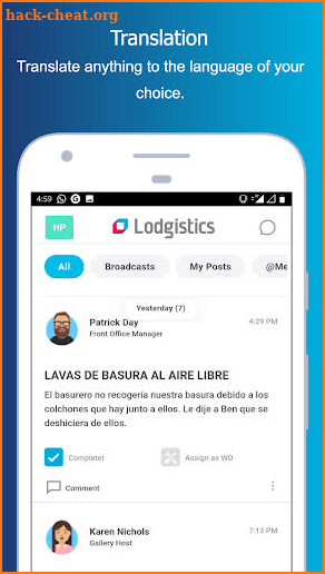 Lodgistics screenshot