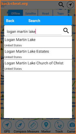 Logan Martin  Lake  - Alabama Offline GPS Chart screenshot