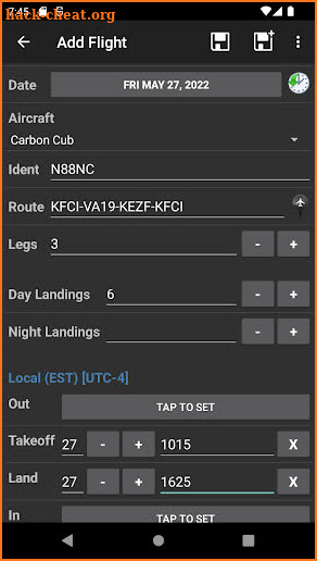 Logbook Pro Flight Log screenshot
