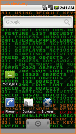 Logcat Live Wallpaper (lite) screenshot