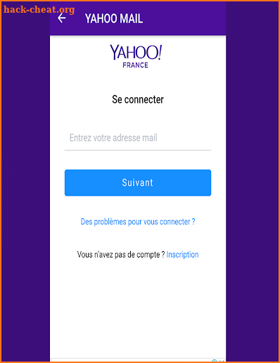 Login for YAHOO MAIL and email app screenshot