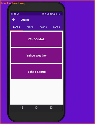 Login for YAHOO MAIL and email app screenshot