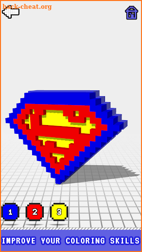 Logo 3D Color by Number: Voxel Coloring Book Pages screenshot