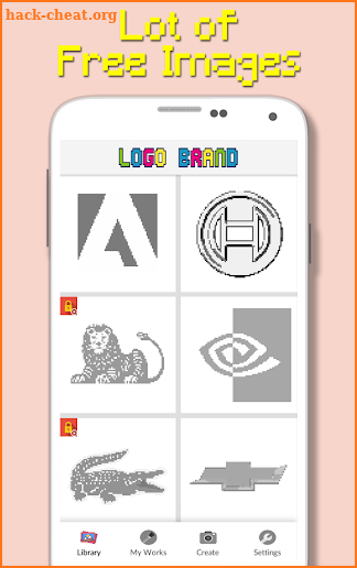 Logo Brand Color By Number - Pixel Art screenshot