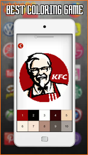 Logo Color by Number - Logo Game Pixel Art screenshot
