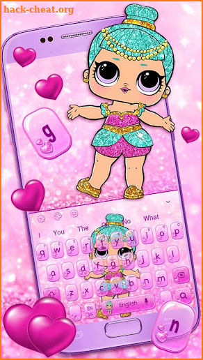 Lol Little Girl Magic Keyboard Theme screenshot