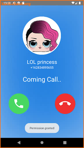 LOL princess fake call screenshot