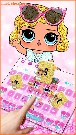 Lol Princess Glitter Doll Keyboard screenshot