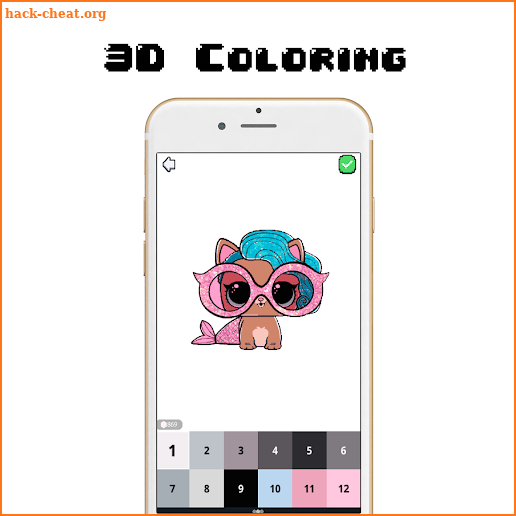 L.O.L Surprise Doll Pixel Art Coloring Game screenshot
