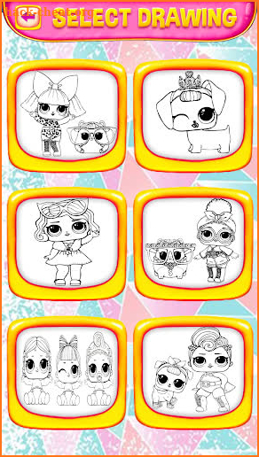 Lol surprise dolls coloring princesses screenshot