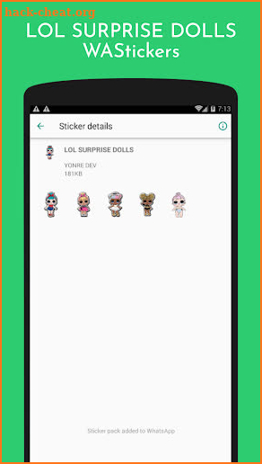 LOL Surprise Dolls Stickers For WhatsApp screenshot