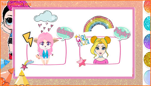 Lollipop Gliter Surprise Doll Coloring screenshot