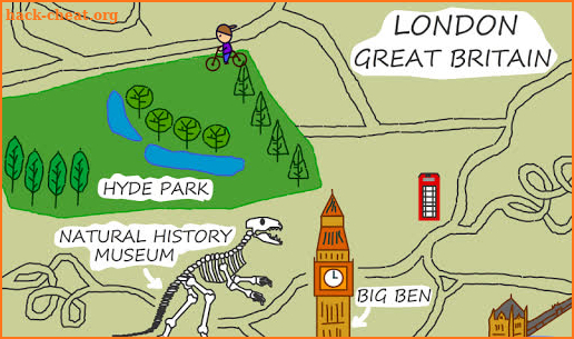 London Treasure Hunt Map screenshot