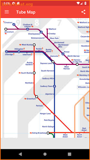 London Tube Service Status & Map screenshot