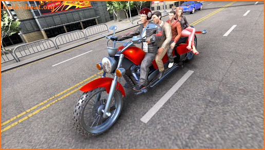 Long Bike Taxi Transport: Driving Simulator Game screenshot