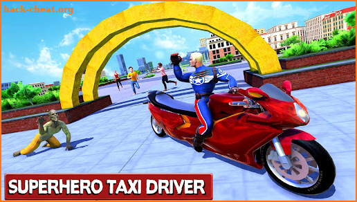Long Bus Bike Sim – Superhero Taxi Driving Games screenshot