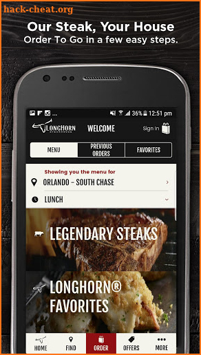 LongHorn Steakhouse® screenshot