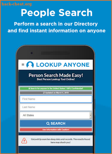Lookup Anyone 🔎 Background Check App 🕵🏿 🕵🏻 screenshot