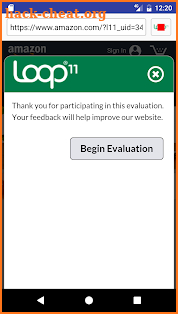 Loop11 User Testing screenshot