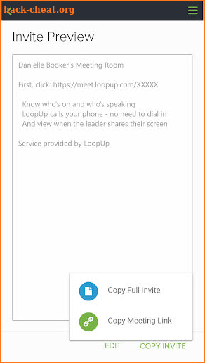 LoopUp screenshot