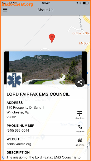 Lord Fairfax EMS Council screenshot