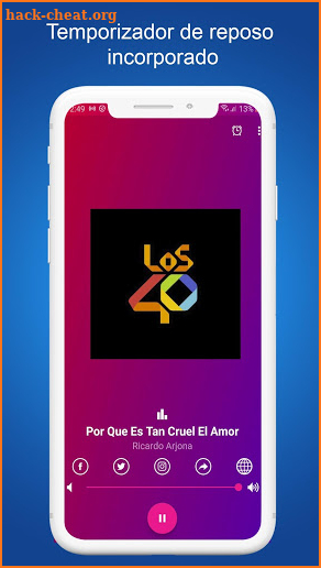 Los 40 Mexico screenshot
