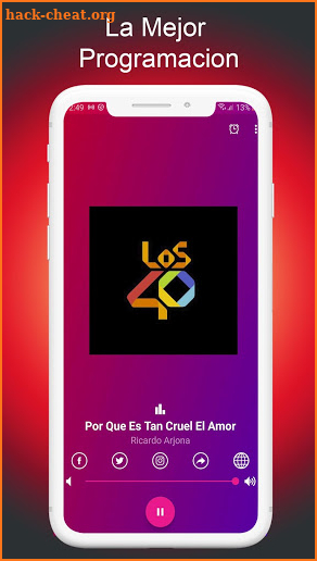 Los 40 Mexico screenshot