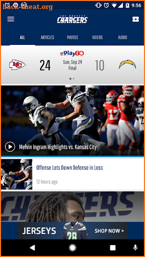 Los Angeles Chargers screenshot