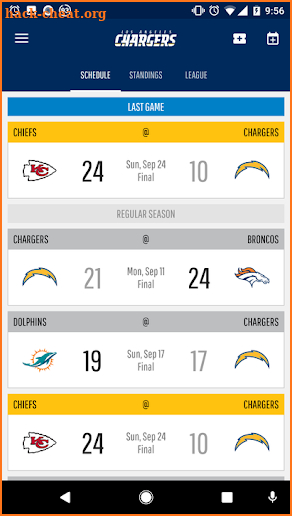 Los Angeles Chargers screenshot