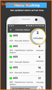Los Angeles Metro Bus and Train Tracker screenshot