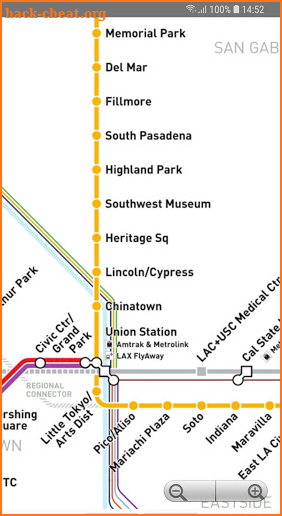 Los Angeles Metro Map screenshot