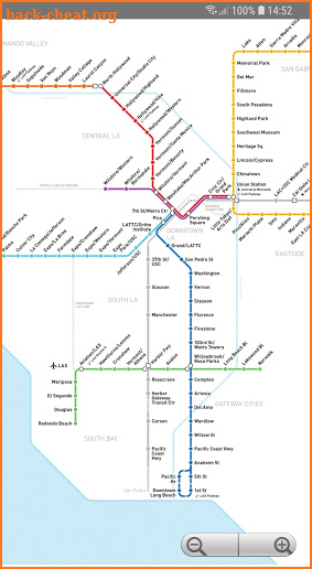 Los Angeles Metro Map screenshot