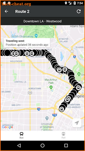 Los Angeles Transit (LA Metro, Buses, Rail, Maps) screenshot