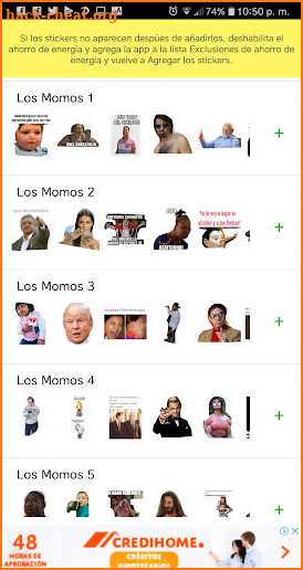 Los Momos - Stickers para Whatsapp screenshot