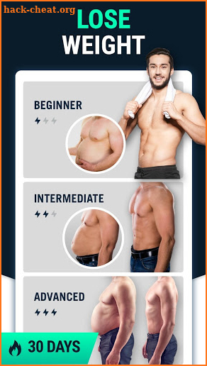 Lose Weight App for Men - Weight Loss in 30 Days screenshot