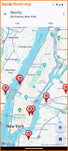 Lost places nearby screenshot