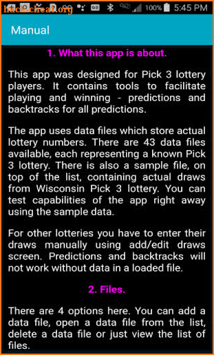 Lotterix Pick 3 Galore screenshot