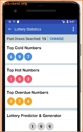 Lottery App - Lotto Numbers, Stats & Analyzer screenshot