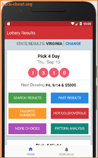 Lottery App -  Lotto Winning Numbers & Predictions screenshot