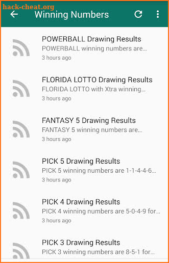 Lottery Results: Florida screenshot