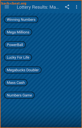 Lottery Results: Mass screenshot