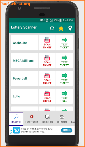 Lottery Ticket Scanner - Lotto Results Checker screenshot